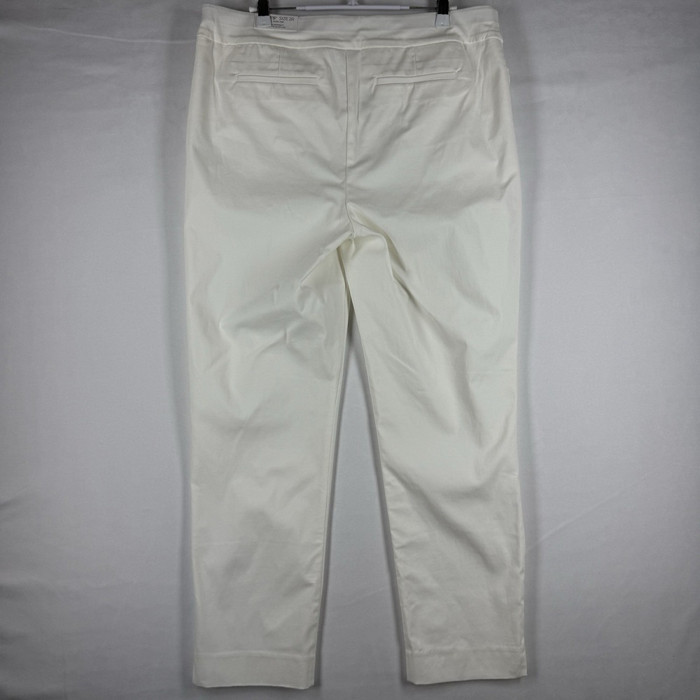 Chico's So Slimming Brigitte Slim Leg Ankle Pants Womens 2R 12R White NWT - Picture 3 of 9